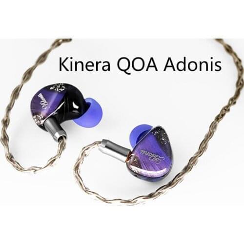 Kinera QOA Adonis Knowles 10mm Dynamic 2 Balanced Armature DD+2BA Hifi Music ACG Audiophile Musician 2Pin 0.78mm Earphones