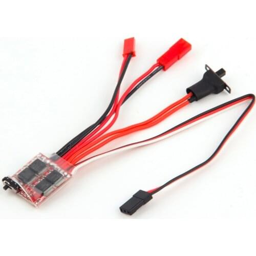 RC ESC 20A/30A Brush Motor Speed Controller w/ Brake for RC Car Boat Tank 1/16 1/18 1/24 RC Car Boat tanque
