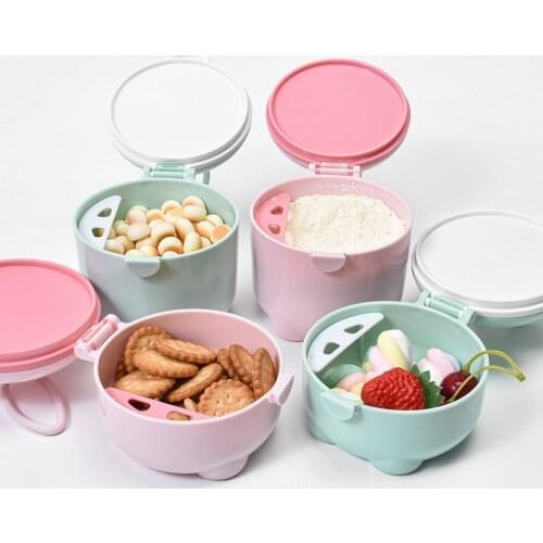 Infant Milk Powder Box Portable Outgoing Milk Powder Box Baby Mini Milk Powder Sub-divided Box Milk Powder Lattice Baby Food