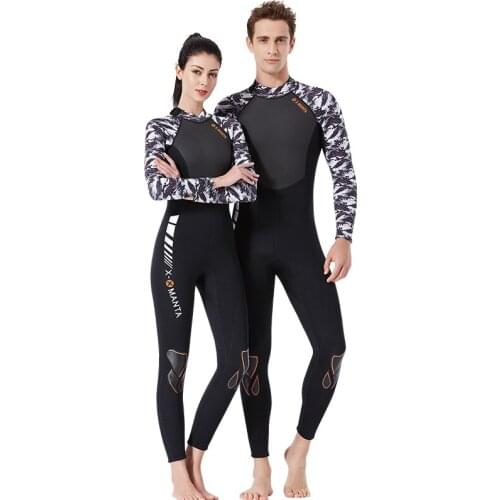 Scuba Diving Suit 3MM Neoprene Surf Wetsuit Women Long Sleeve Swimwear Fishing Clothing Sport Swimsuits Men Jumpsuit Wetsuits