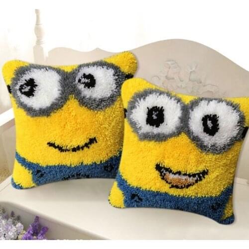 Cartoon Latch Hook kits pillow cover coverhand craft embroidery DIY Crocheting handmade needlework supplies