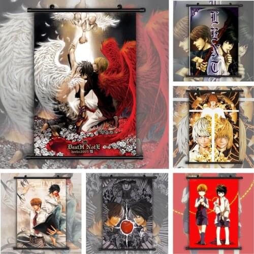 Death Note Yagami Light x L Lawliet Anime manga wall Poster Scroll