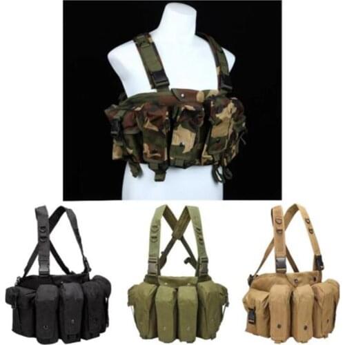 Latest Combat Tactical Military Assault Chest Magazine Carrier Combat Military Army AK Vest Molle Shooting Accessories
