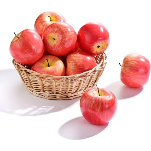 2020 New 1pcs Artificial Simulation Lemon Apple Banana Faux Fruit Decoration Party Wedding Home Store Decoration Mini Fake Fruit