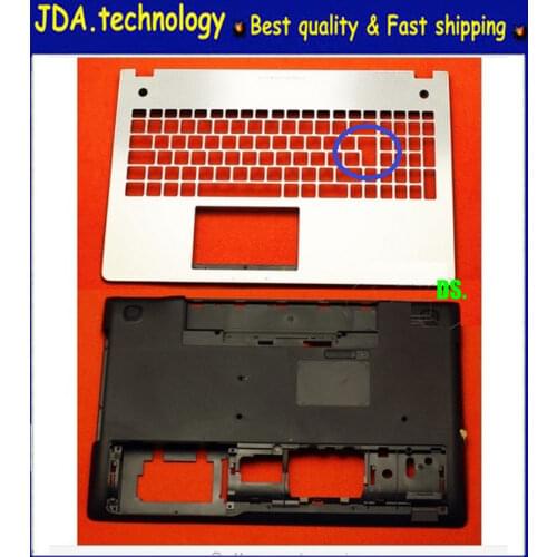 NEW/orig UK keyboard bezel + bottom case For Asus N56 N56SL N56VM N56V Bottom Base Case & Palmrest Upper Case