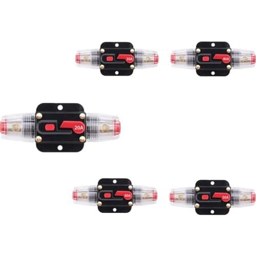 Circuit Breaker Fuses 12-24Vfor System Protection Car Marine Boat Stereo Switch Audio Inverter System Protection