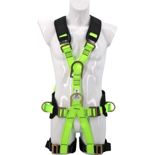 Outdoor Work High Sports Rock Climbing Harness Waist Support Full Body Safety Belt Climbing Harness Waist Support Fluorescence