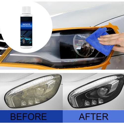 Headlight Repair Fluid Scratch Crack Yellow Repair Refurbishment Tool Set Lamp Lamp Lamp Shade Cleaning Agent Polishing Artifact