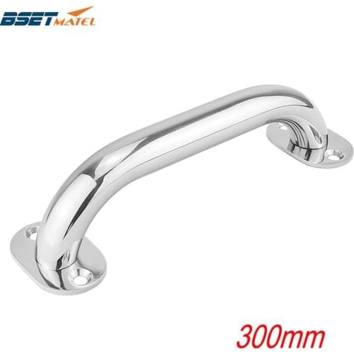 300mm Marine Grade 316 Stainless Steel Grab Handle Door Handrail Grip Rail Grab Bar Handle Boat Hatch Yacht Marine Bathroom