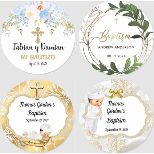 The First Communion Sticker For Boys And Girls Baptism And The First Communion Party Personalized Custom Birthday Sticker Set