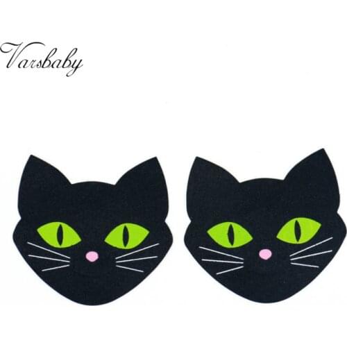 Varsbaby Sexy Nipple Cover For Women Cute Disposable Invisible Cloth Nipple Patch Breathable Cat Luminous Chest Patch