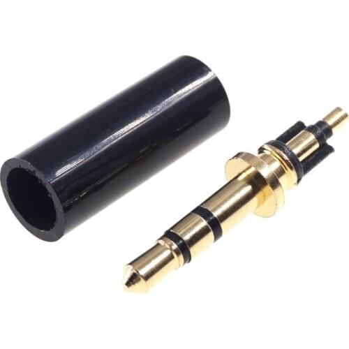 10pcs 2.5 mm 3 pole audio plug T R S dual channel for stereo phone jack