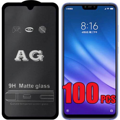 100pcs AG Matte 9H Tempered Glass Anti-Fingerprint Screen Protector For Samsung Galaxy A01 A11 A21 A31 A41 A51 A61 A71 A81 A91