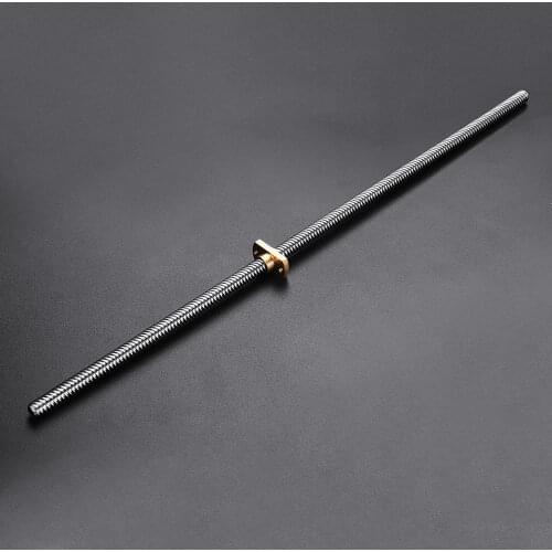 2pcs T8 lead 8mm Lead Screw Z-axis Rods Thread length 365MM 515MM +Copper Nuts for Ender-3 CR-10 CR-10S Prusa I3 3D printer