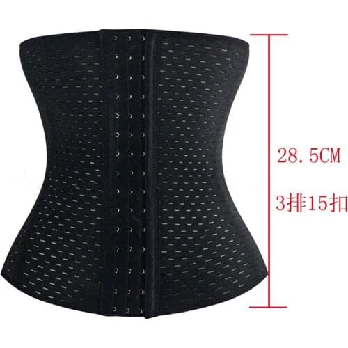 28.5 cm Abdomen belt shaper waist Shapewear Abdomen Belly Belt Puerpera 3 row15 buckle support girdle corset slimming Shapewear