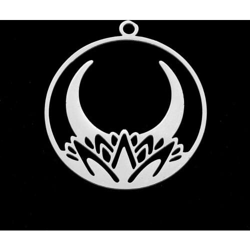 5pcs/lot 100% Stainless Steel Ox Horn DIY Earring Pendant Charm Wholesale Factory Prices Custom Charms Top Quality Pendants