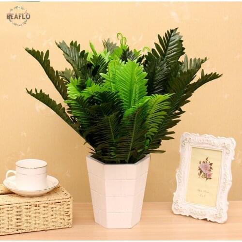 1Bunch Folium Cycas Artifical Plant Bouquet Silk Cloth Floristry Arrangement Wedding Home Decorative