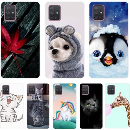 Hot Case For Samsung A71 A51 Note 10 Case Soft TPU Back Cover Case For Samsung Galaxy A71 A51 Case A 71 A 51 Note 10 Plus Coque