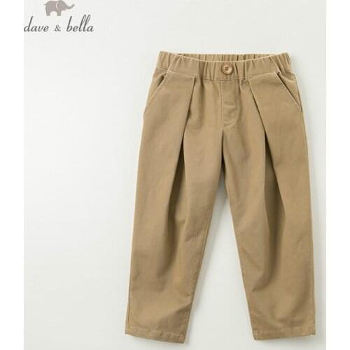 DBK10705 dave bella autumn kids girl casual pants full length pants infant toddler trousers