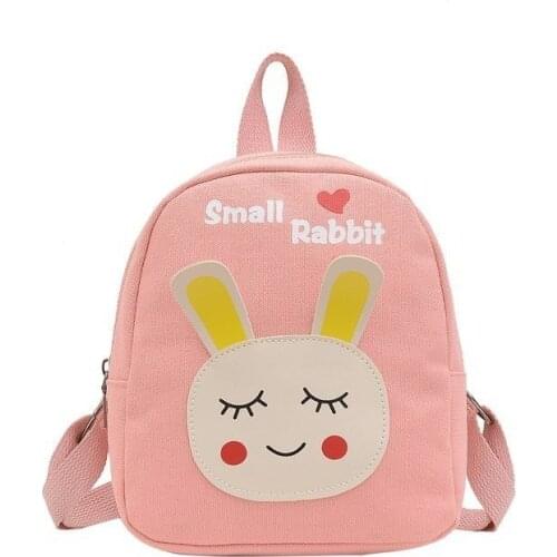 Children Bag Cute Cartoon Rabbit Kids Bags Kindergarten Preschool Backpack for Boys Girls Baby School Bags 3-4-6 Years Old