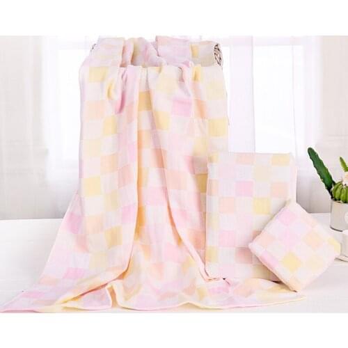 Baby Bath Towel Cotton Gauze Muslin Swaddling Towels Cotton Towel Children Quilt Absorbing Towels Soft Washcloth 70*140 cm