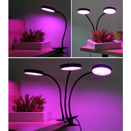Full Spectrum Phytolamps DC5V USB LED Grow Light with Timer 1Head 2 Head 3Head 4Head Desktop Clip Phyto Lamps for Plants Flowers