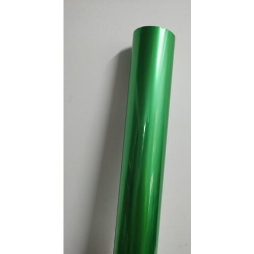 Hot stamping foil matt green color hot press on paper or plastic heat transfer film 16cm x120m