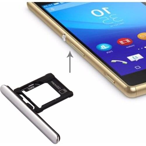 Micro SD / SIM Card Tray + Card Slot Port Dust Plug for Sony Xperia XZ Premium (Dual SIM Version)