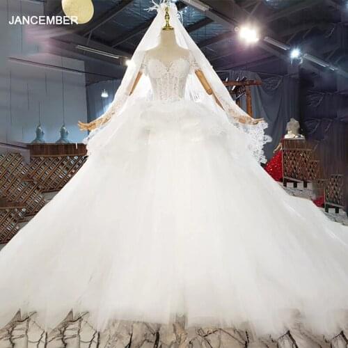 HTL1876 Luxurious And Elegant Charming Sweetheart With Crystal Beading Wedding Dress 2020 Ball Gowns Short Sleeve