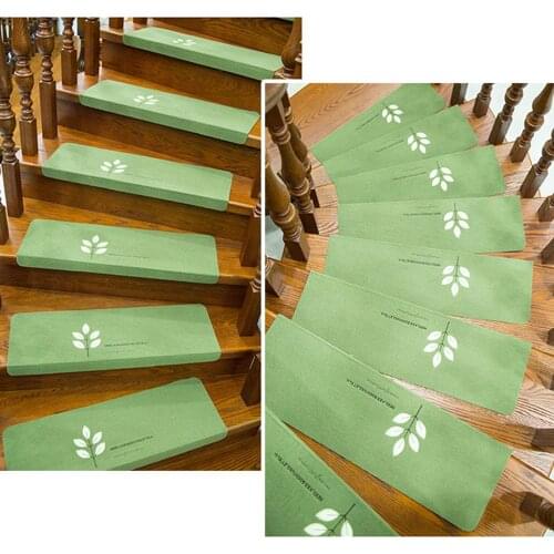 55*22cm Stair Non-Slip Luminous Mat Staircase Stairs Floor Rug Self-Adhesive Polyester Step Decors Hotel Pad Carpet Protective