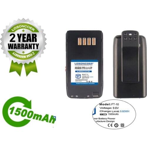 LOSONCOER Battery 1500mAh FNB-41 FNB-42 Battery For Vertex FT-10 FT-10R FT-40 FT-40R FT-50 FT-50R VXA-100 YAESU New NI-MH