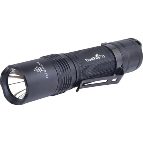 TrustFire T3 CREE XP-L Hi V3 1000 Lumens 5-Mode Small Straight LED Tactical Flashlight+1x18650+1xHolster