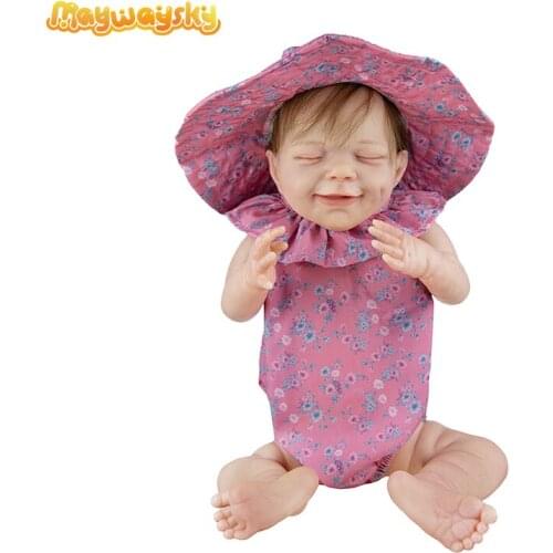 Maywaysky Smile Face Silicone Realistic Baby Doll For Sale Sleeping Reborn Baby For Children
