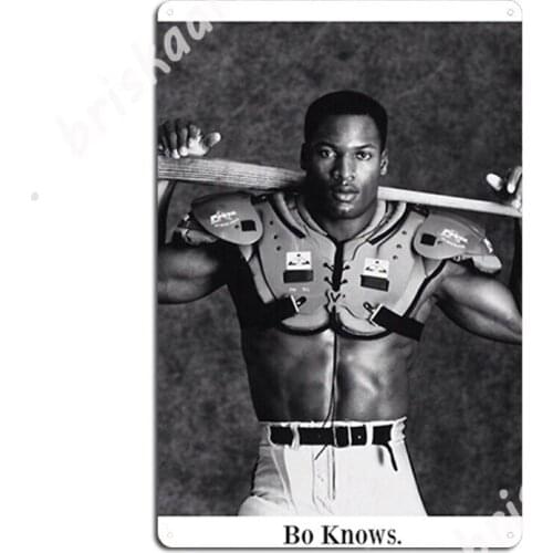 Bo Jackson Tee Metal Signs Club Party Kitchen create Poster Tin sign Posters