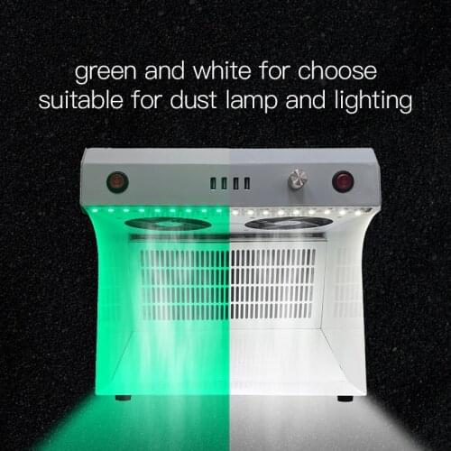 Multifunctional smoking clean room with 4 USB 5V-3A ports LCD refurbished mobile phone repair equipment dual fan metal knobs