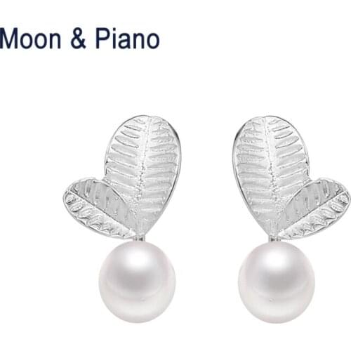 Серьги с жемчугом Moon&Piano China At AliExpress