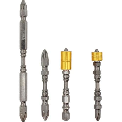 Anti-Slip Screwdriver Bit Super Strong Magnetic Screwdriver Bit 4-Piece Set Phillips Magnetic Bit Hand Drill Electric Screw Tool