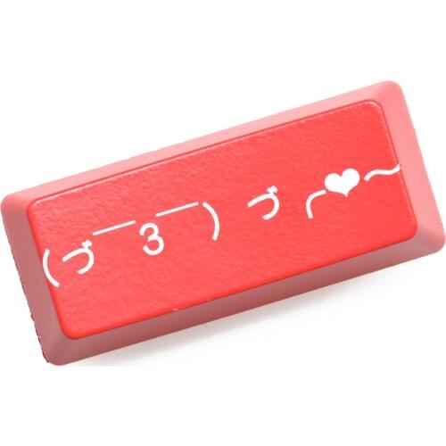 Novelty Shine Through Keycap ABS Etched Shine-Through left shift 2.25u shift emoj kaomoji love happy unhappy drool cat fxxk