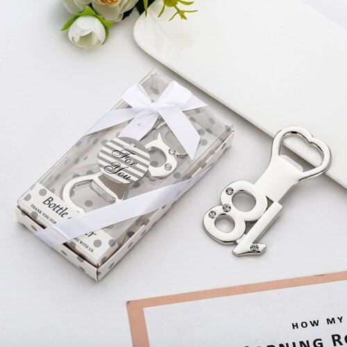 Bottle Opener Birthday Gift Wedding Party Favors Anniversary Beer Opener 18 Year Ceremony Beer Openers Christmas Gift 1pcs 10Pcs