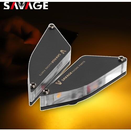 Front LED Turn Signals Mirror Block Off For DUCATI Panigale V2 V4/S/R 2018-2021 19 Motorcycle Indicator Light Mirror Base Plates
