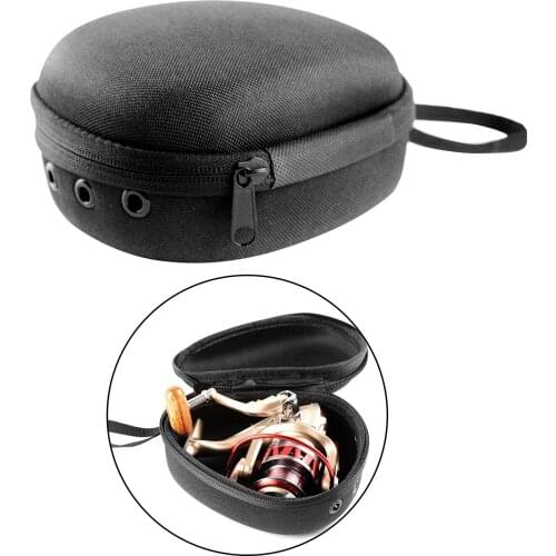 Portable EVA Fishing Reel Bag Protective Case Storage Bag Organizer