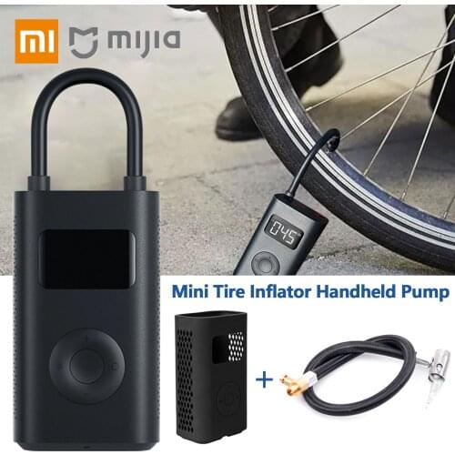 Xiaomi Mijia Inflator Portable Electric Air Pump Mini LED Smart Digital Pressure Sensor for Bike Motorcycle Car Tire Soccer