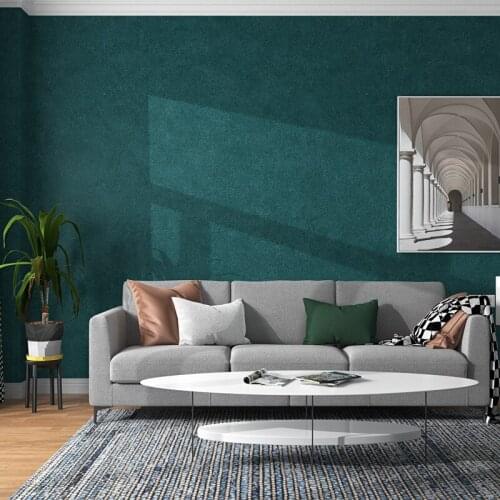 Industrial Style Solid Color Matte Cement Grey PVC Waterproof Washable Wallpaper Roll Bedroom Living Room Hotel Store Wall Paper