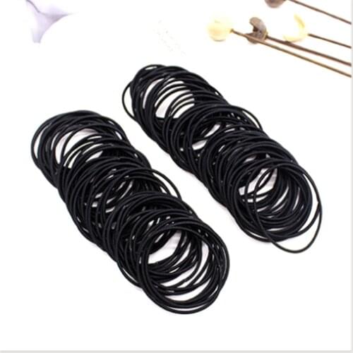 30Pcs/Set Black Girls Fashion Women Scrunchie Gum for Hair Accessories Elastic Hair Bands