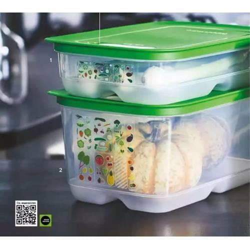 Tupperware Greenhouse Series Vegetable Fruit Storage Container (4.4lt x 1.8 l Low Body)