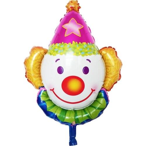 Fishtail birthday flag clown aluminum film balloon set childrens birthday party decorated birthday balloon