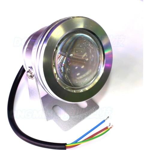 Waterproof IP68 underwater led strip silver shell convex lens 12v underwater pool lights red green blue with high quality