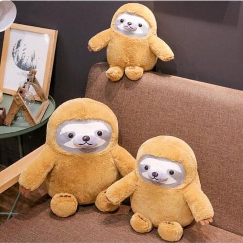 28cm/35cm Kawaii Sloth Plush Toy Stuffed Animals Cute Sloth Plushie Toys for Girls Kids Birthday Gifts Xmas Present