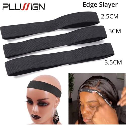 5Pcs Wrap Strips For Edges Wig Elastic Band Edge Slayer Band For Frontal Edge Laying Band Headband With Velcro Scarf Edge Wraps