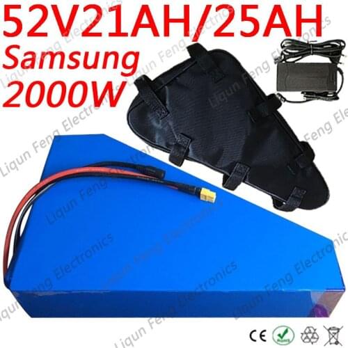 52V Battery Bafang Ebike Battery 52V 20Ah 25Ah Ebike Battery Pack use Samsung cells for 48V/ 52V 500W 1000W 1500W 2000W Motors